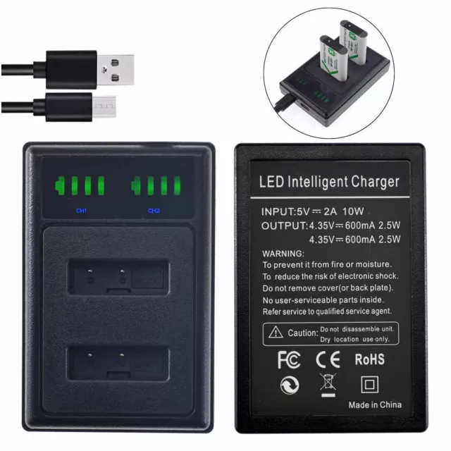 Battery NP-BX1 Charger FOR SONY CyberShot DSC-HX80 HX90 v RX100 III IV RX1R II R 3