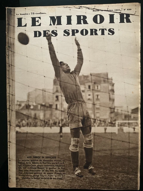 SET 2 MAGAZINES MIROIR DES SPORTS REVIEW WORLD CUP 1938