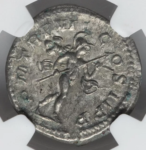 NGC XF 222-235 Severus Alexander Roman Empire Caesar Denarius Coin, SHARP STRIKE