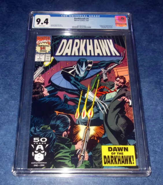 DARKHAWK #1 1st print CGC 9.4 1st app COVER & ORIGIN MARVEL COMIC 1991 NM
