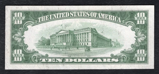 Fr. 1705 1934-D $10 Ten Dollars Silver Certificate Note Gem Uncirculated 2