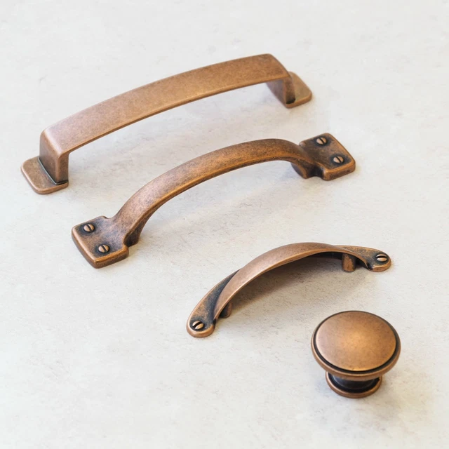 Copper Kitchen Cupboard Handle Antique Cup Knob Handles Cabinet Door Drawer Pull