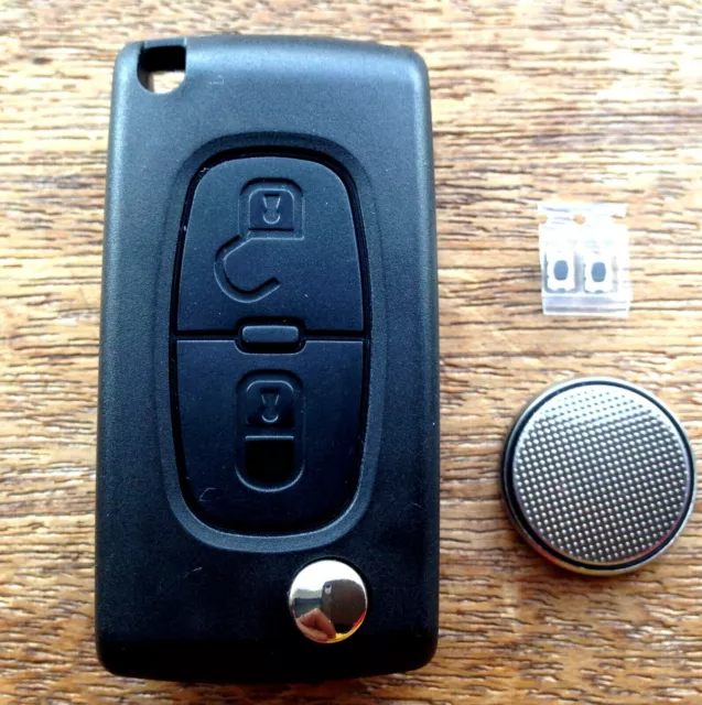 Fits Citroen C3 picasso 2 Button KEY FOB REMOTE CASE Repair Fix Kit 2BNG