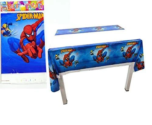 4 Pack Superhero Spiderman Tablecloth Table Cover for Kids Birthday Party Sup...