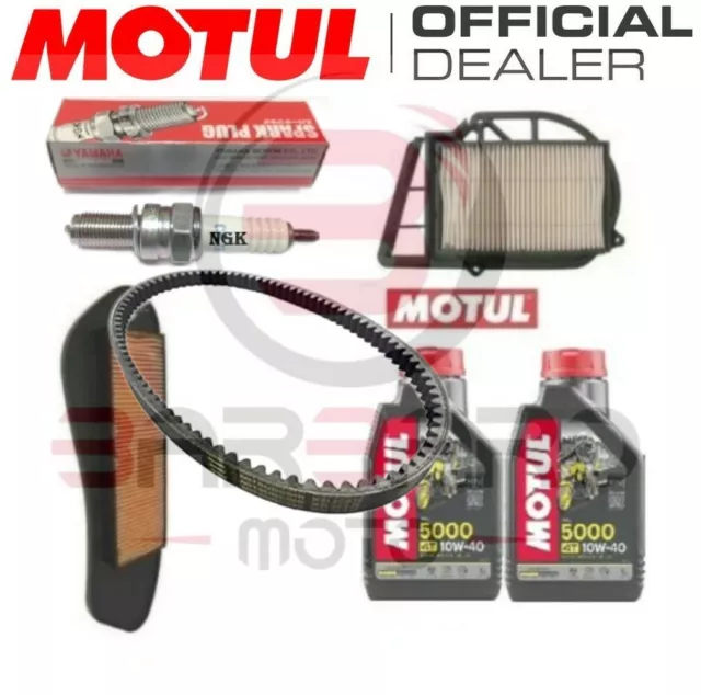 Kit Tagliando Yamaha Xcity 250 2007 - 2017 Olio Motul Cinghia Filtri Aria X-City