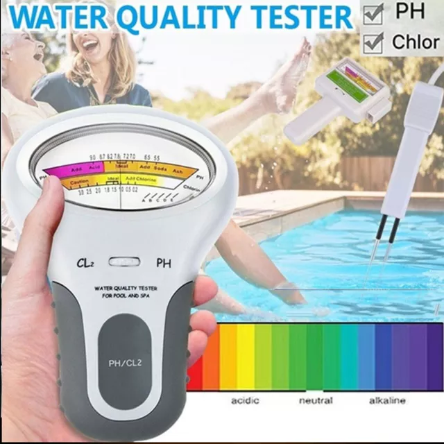 Swimming Pool Chlorine PH / CL2 Water Quality Tester Level Meters Spa Hot Tub