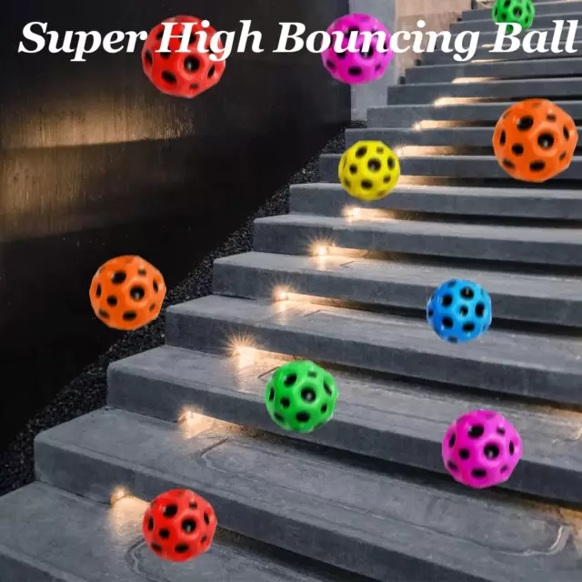 Astro Jump Ball Springball Springender Gummiball Elastische Flummi Moon Kinder💥