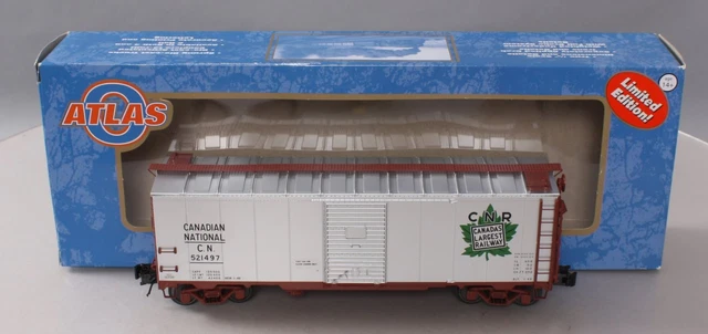 Atlas 3001821S Canadian National 40' 1937 AAR Single Door Boxcar #521497 (3Rail)