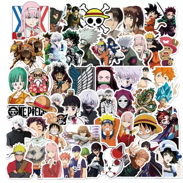 Naruto Stickers Vinyl Decals Sticker Anime Manga Spirit Demon Pack Lot 50pc  New