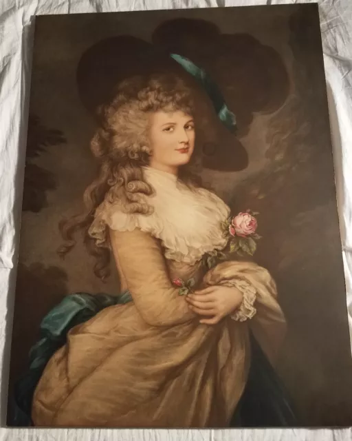 After Gainsborough - Sa Grâce Georgiana Duchesse de Devonshire - Rare & Grand -