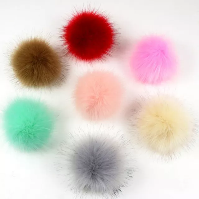 Chapeau Boule Pom Pom En Fausse Fourrure De Renard 8Cm Vêtements Chaussures F