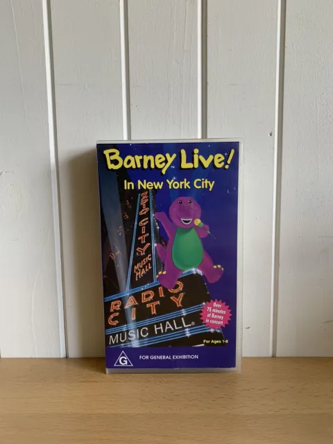 BARNEY LIVE! IN New York City VHS Video Tape $12.00 - PicClick AU