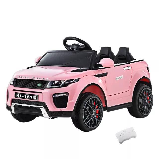 Rigo Kids Ride On Car Electric 12V Remote Girls Toy Cars Battery SUV Toys Pink