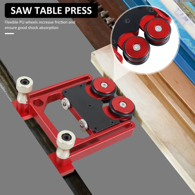 Stock Guide Roller Aluminum Alloy One-Way Table Saw Feeding Guide Roller NEW❂