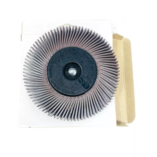 3M Scotch Brite 27603 Ceramic 6 in x 1/2 in 36 Grit Radial Bristle Brush, in Box 3M Scotch Brite 27603 Ceramic 6 in x 1/2 in 36 Grit Radial Bristle Brush, in Box