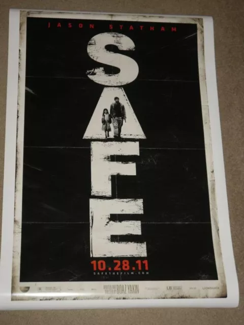 SAFE "B" vg 27x40 ORIGINAL D/S MOVIE POSTER