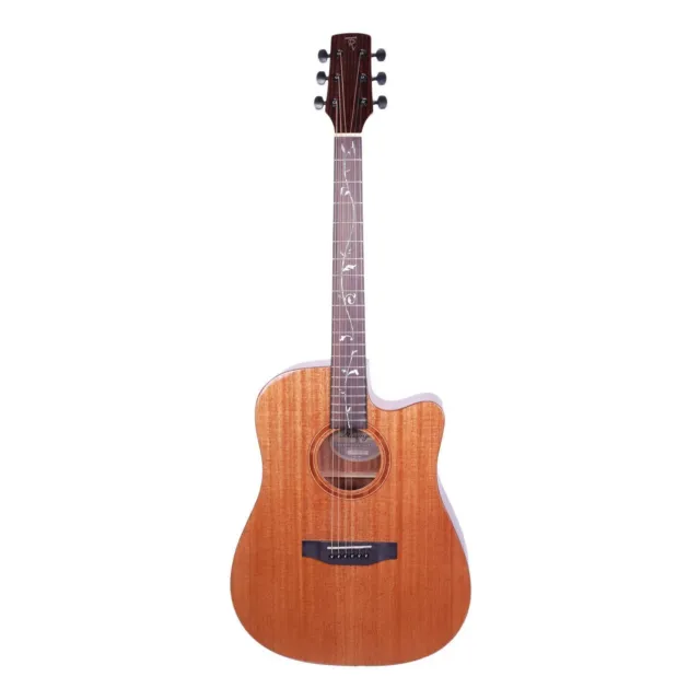 Timberidge 'Messenger Series' Mahogany Solid Top Acoustic-Electric Dreadnought C