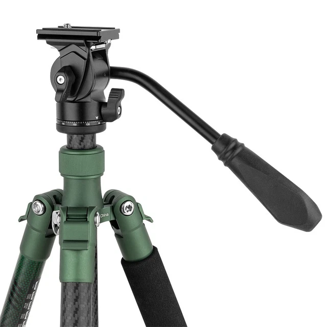 Trípode SmallRig cabeza fluida cabeza inclinable sartén con placa de liberación rápida para Arca Swiss