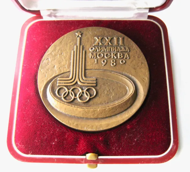 1980 Moscow Olympic Games -  Participant Medal + Case