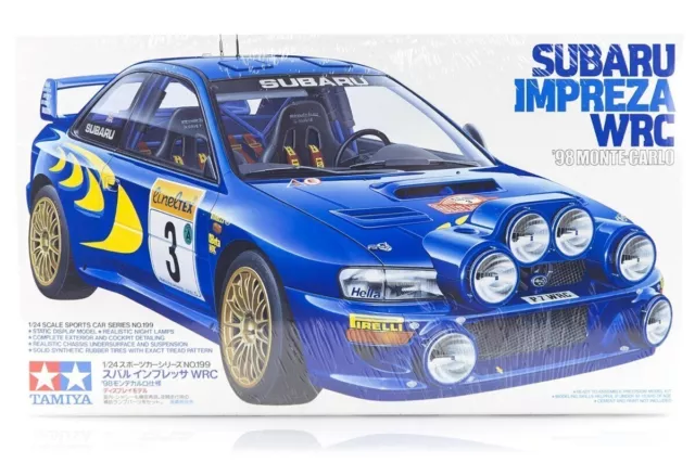 Tamiya 24199 Subaru Impreza WRC '98 Monte-Carlo Kit Montaggio 1:24 Nuovo NEW