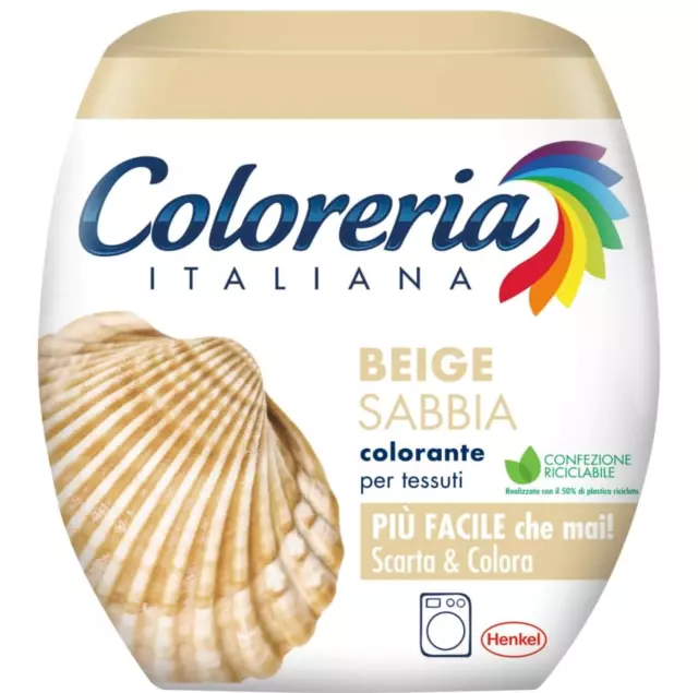 Coloreria Italiana Grey Colorante Tessuti e Vestiti in Lavatrice, Beige, 1 prod.