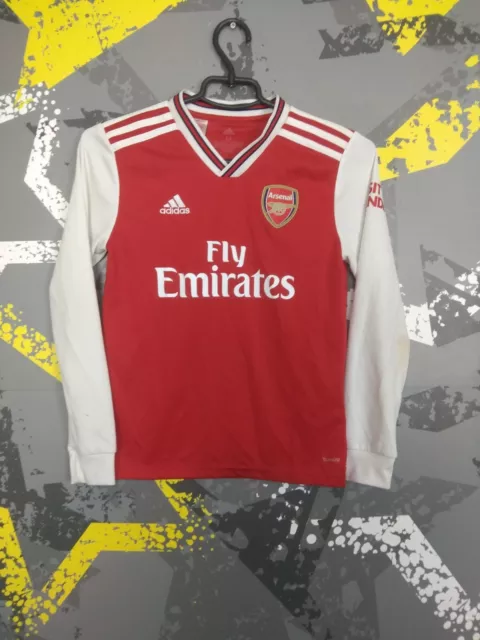 Arsenal Home football 2019 - 2020 Jersey Long Sleeve Adidas Young Size M ig93