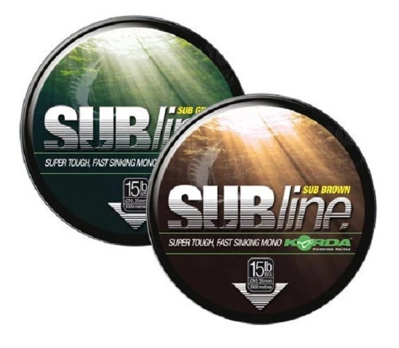 Korda Subline Sinking Line 1000m *All Sizes BROWN or GREEN* PAY 1 POST