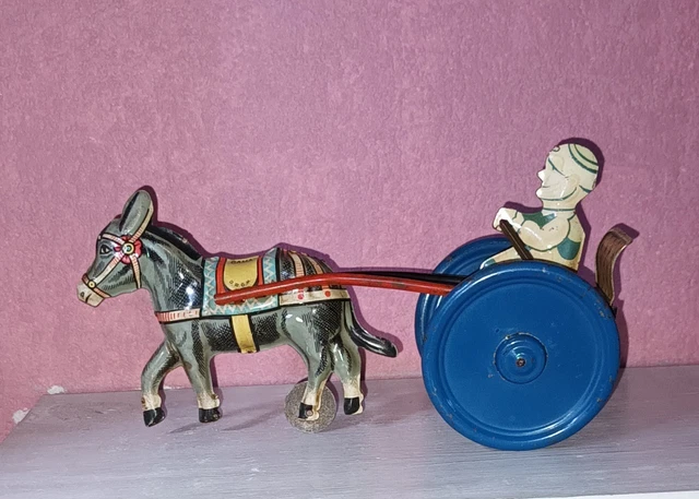 Jouet Ancien Clown Acrobate "The Swingers" (années 70) - Action Mécanique, Yeux Roulants - Occasion Fonctionnel