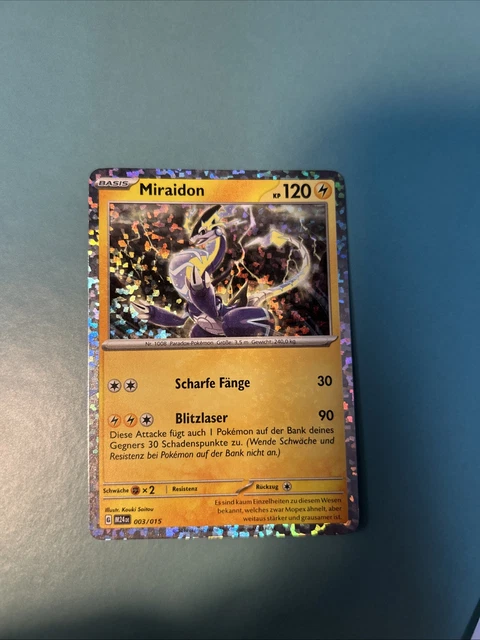 Pokemon McDonald's 2025 McDonald's Pokmon Promo Card  Miraidon Holo  Edition  Mint Condition Pokmon TCG Miraidon Holo