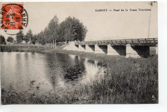 DAMERY - Marne - CPA 51 - pont sur la fosse Tournisse