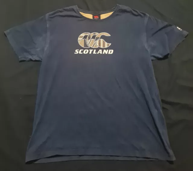 Canterbury Scotland T Shirt Size L Used VGC