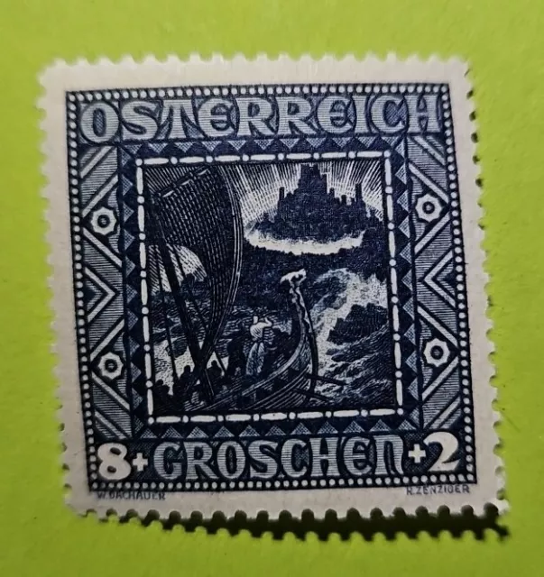 Briefmarken Österreich 1926 Mi 489II Querformat postfrisch (**)