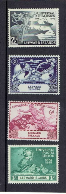 Leeward Islands 1949, SG119-122 Set of 4, UPU Anniversary. Mounted Mint