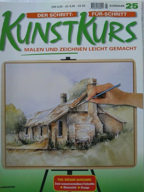 Ausgabe 25, Der Schritt-für-Schritt Kunstkurs, Malen und Zeichnen leicht gemacht