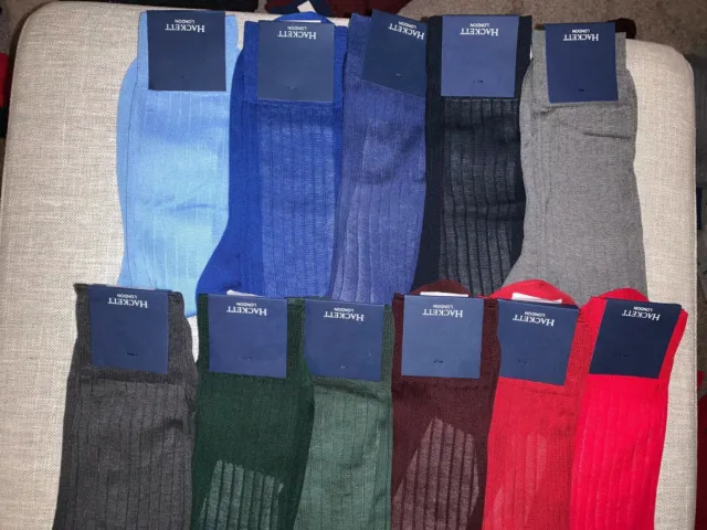 Hackett London Solid Socks Various Colors Men's NWT