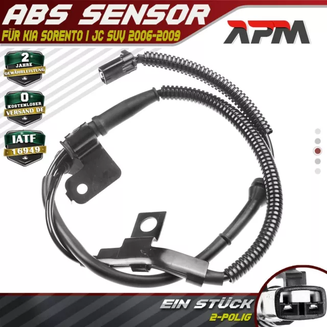 1x ABS Sensor Vorderachse Rechts 2-Polig für KIA Sorento I JC SUV 2006-2009