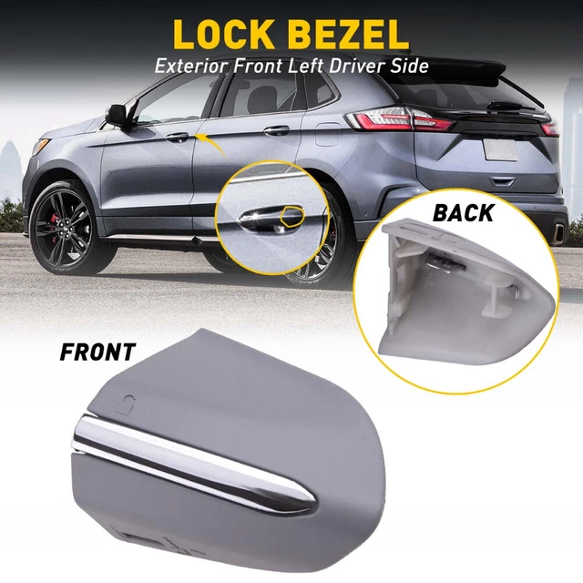 For Ford Driver Fusion 2013-20 Left Handle Key Door Bezel Cover Replace Chrome A
