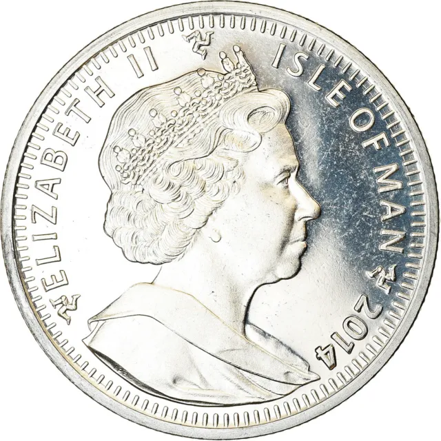[#787018] Coin, Isle of Man, Crown, 2014, Pobjoy Mint, Sochi - Curling, MS