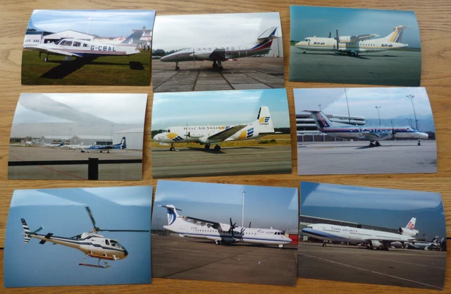 9 PHOTOS OF various aircraft & airliners, Different types and airlines ...