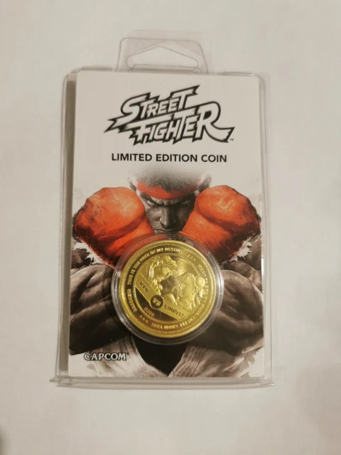 Pièce  Street Fighter Or Collector Coin Limited Edition limitée 1000 ex