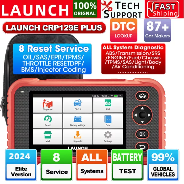 LAUNCH CRP129E Plus Auto KFZ OBD2 Diagnosegerät Profi ALLE SYSTEM DPF TPMS Reset