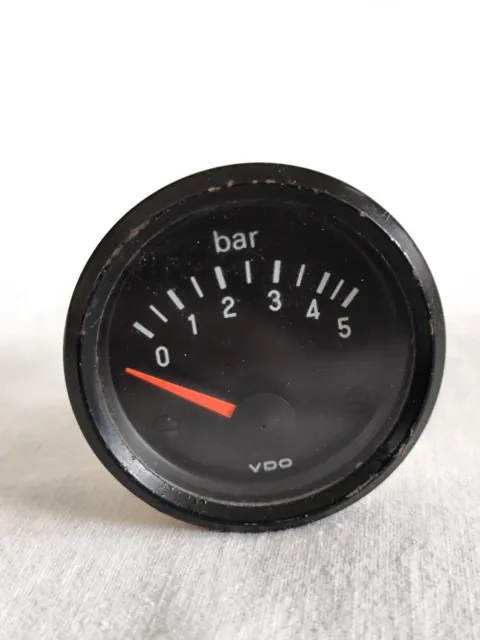 Öldruck Anzeige Bar Zusatzinstrument VDO 12 Volt Baujahr 1978 Oldtimer