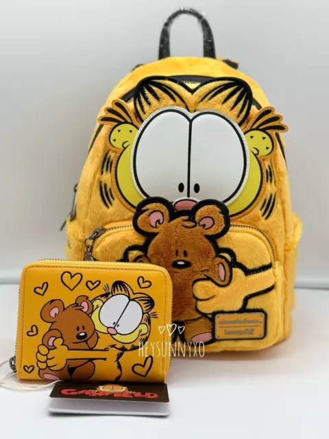 Loungefly Garfield Pooky Plush Mini Backpack and Wallet Set