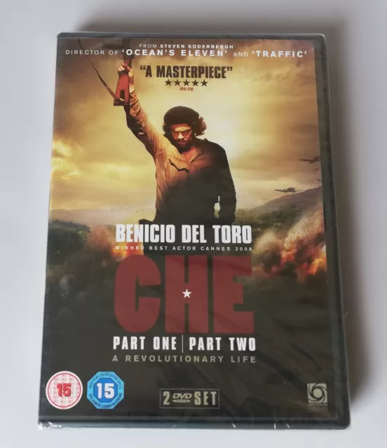 CHE DVD: Part One & Part Two 1 & 2: 2 Disc Set: Region 2: New & Sealed