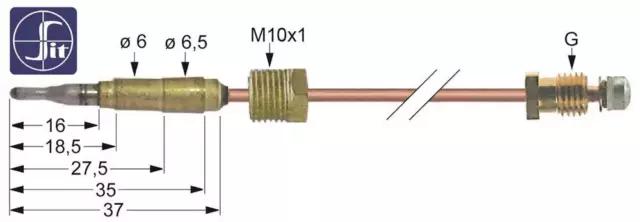 SIT Thermoelement für Kippbratpfanne Gas Falcon G2994, G1994, G1995, G2995