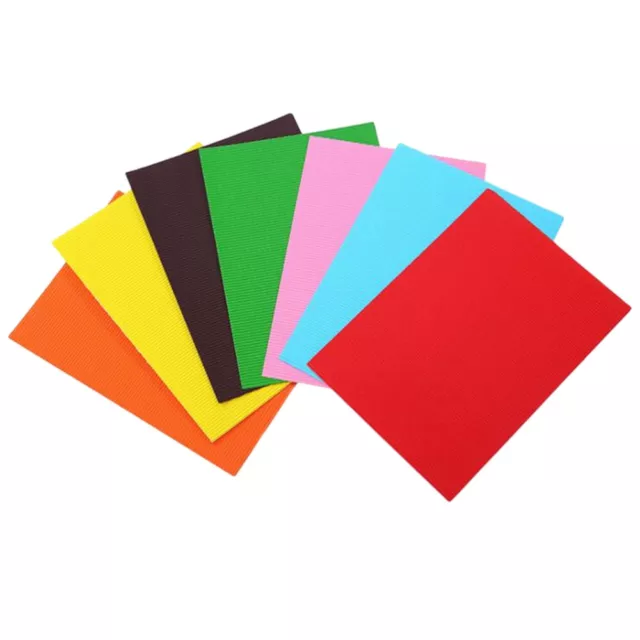 Colorful Corrugated Cardboard Sheets for DIY Crafts (20 pcs, A4 size)