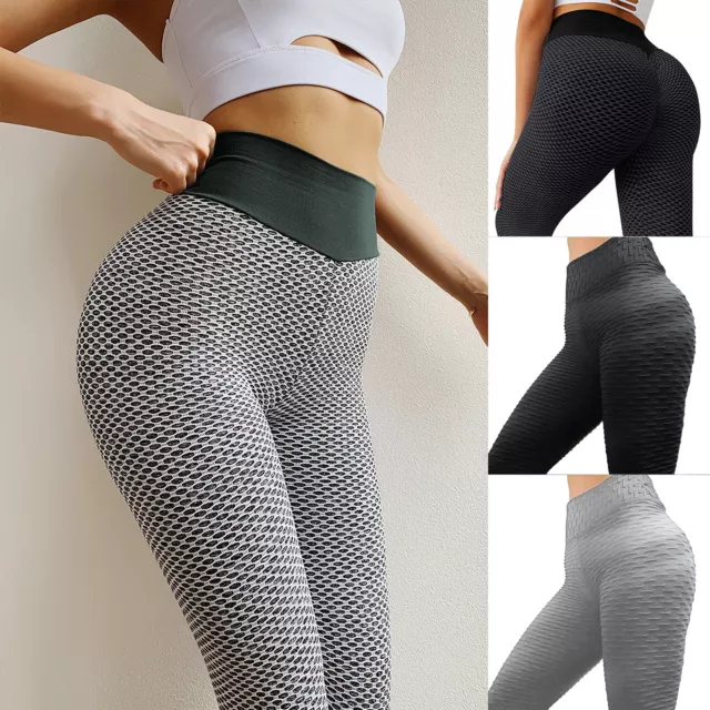 UK WOMEN ANTI-CELLULITE Yoga Pants Push Up TikTok Leggings Bum Lift Sport  Gym P1 £10.96 - PicClick UK