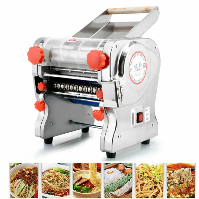 110V Electric Pasta Press Maker Noodle Machine Dumpling Skin Home Commercial US