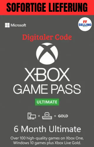 XBOX Game Pass Ultimate + XBOX LIVE GOLD– 6 Monate - Digitaler Code - Global