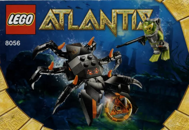 Lego Atlantis # 8056 Monster Crab Clash - Bauanleitung (keine Steine!)